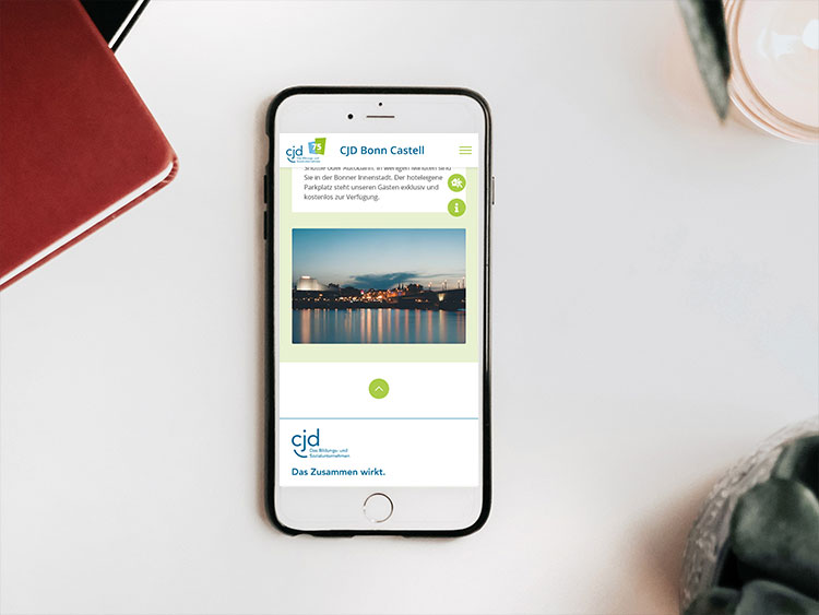 Smartphone-Ansicht cjd-bonn.de