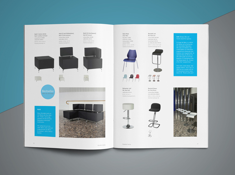 Editorialdesign: Katalog für EXPO Mietmöbel