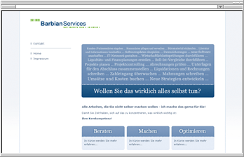 Screenshot www.barbian-services.de